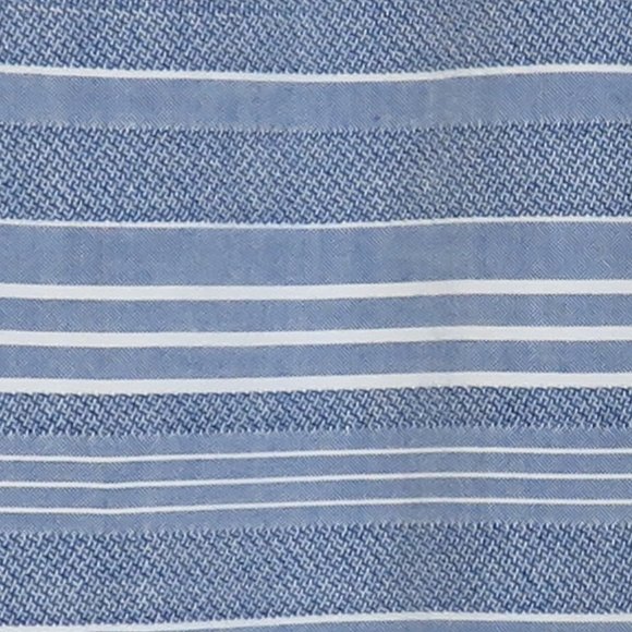 Old Navy* Men's Short Sleeve Button Down Curved Hem Stripe Shirt~ Size Large - Picture 9 of 10
